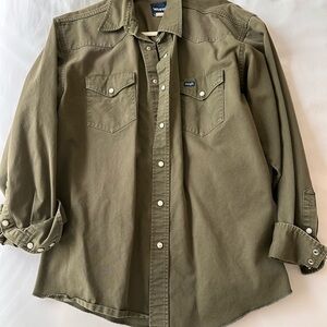Vintage Wrangler Button Down - Green